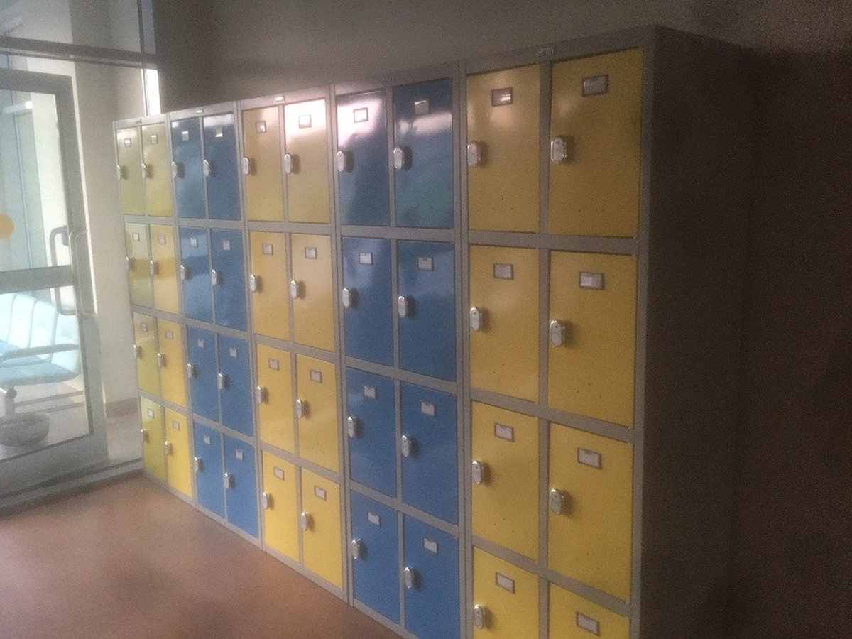Шкафы для раздевалки в гимназии в Новых Вешках